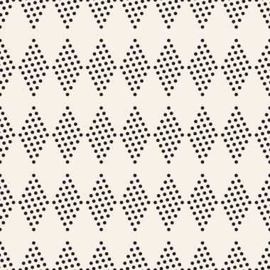 Vektör kusursuz desen. Geometrik soyut elementler tekrarlanıyor. Modaya uygun tek renkli arkaplan tasarımı.