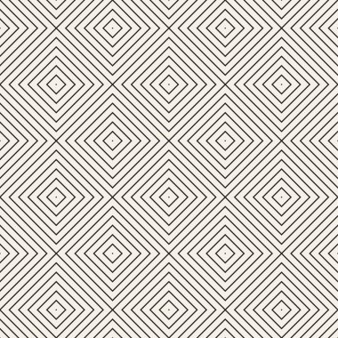 Vektör kusursuz desen. Geometrik soyut elementler tekrarlanıyor. Modaya uygun tek renkli arkaplan tasarımı.