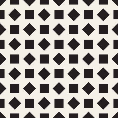 Vektör kusursuz desen. Geometrik soyut elementler tekrarlanıyor. Modaya uygun tek renkli arkaplan tasarımı.