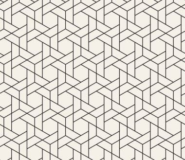 Vektör kusursuz desen. Geometrik soyut elementler tekrarlanıyor. Modaya uygun tek renkli arkaplan tasarımı.