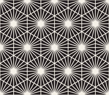Vektör kusursuz desen. Geometrik soyut elementler tekrarlanıyor. Modaya uygun tek renkli arkaplan tasarımı.