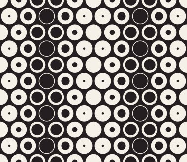 Vektör kusursuz desen. Geometrik soyut elementler tekrarlanıyor. Modaya uygun tek renkli arkaplan tasarımı.