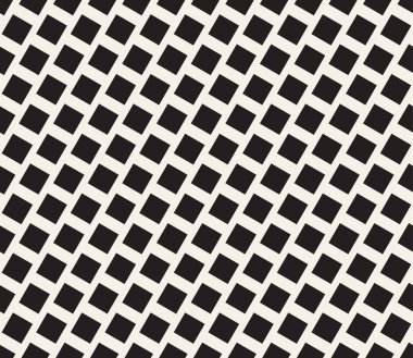 Vektör kusursuz desen. Geometrik soyut elementler tekrarlanıyor. Modaya uygun tek renkli arkaplan tasarımı.