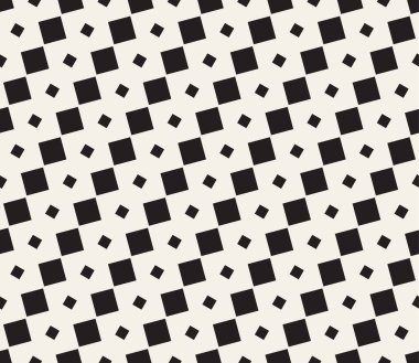 Vektör kusursuz desen. Geometrik soyut elementler tekrarlanıyor. Modaya uygun tek renkli arkaplan tasarımı.