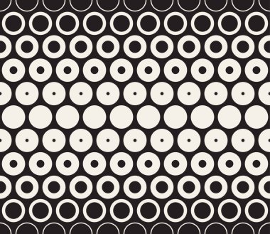 Vektör kusursuz desen. Geometrik soyut elementler tekrarlanıyor. Modaya uygun tek renkli arkaplan tasarımı.