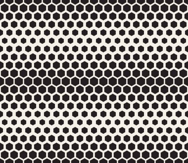 Vektör kusursuz desen. Geometrik soyut elementler tekrarlanıyor. Modaya uygun tek renkli arkaplan tasarımı.