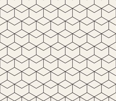 Vektör kusursuz desen. Geometrik soyut elementler tekrarlanıyor. Modaya uygun tek renkli arkaplan tasarımı.