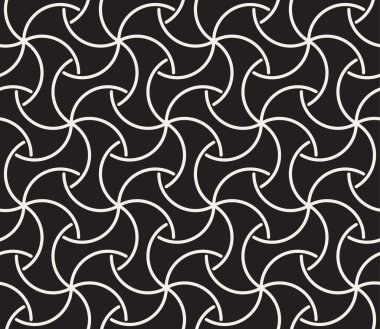 Vektör kusursuz desen. Geometrik soyut elementler tekrarlanıyor. Modaya uygun tek renkli arkaplan tasarımı.