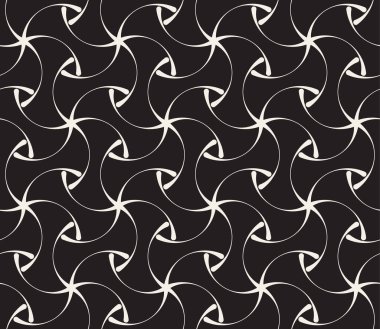 Vektör kusursuz desen. Geometrik soyut elementler tekrarlanıyor. Modaya uygun tek renkli arkaplan tasarımı.