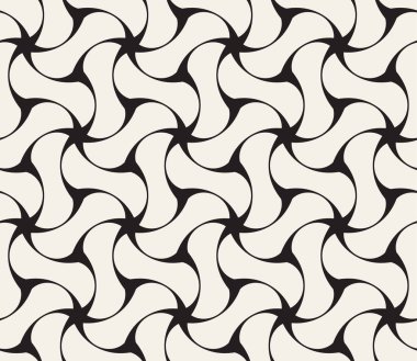 Vektör kusursuz desen. Geometrik soyut elementler tekrarlanıyor. Modaya uygun tek renkli arkaplan tasarımı.