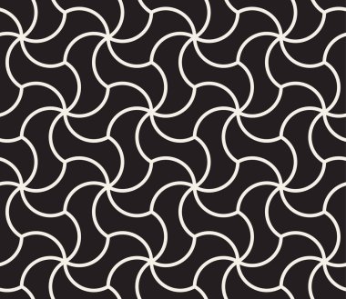 Vektör kusursuz desen. Geometrik soyut elementler tekrarlanıyor. Modaya uygun tek renkli arkaplan tasarımı.