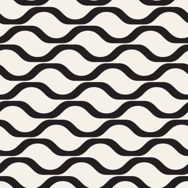 Vektör kusursuz desen. Soyut geometrik elementler tekrarlanıyor. Modaya uygun tek renkli arkaplan tasarımı.