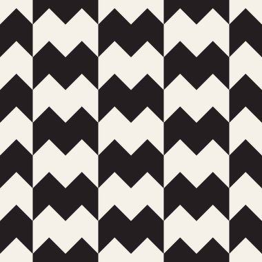 Vektör kusursuz desen. Soyut geometrik elementler tekrarlanıyor. Modaya uygun tek renkli arkaplan tasarımı.