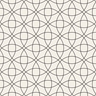 Vektör kusursuz desen. Soyut geometrik elementler tekrarlanıyor. Modaya uygun tek renkli arkaplan tasarımı.