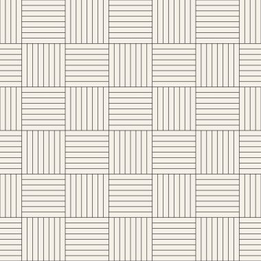 Vektör kusursuz desen. Soyut geometrik elementler tekrarlanıyor. Modaya uygun tek renkli arkaplan tasarımı.