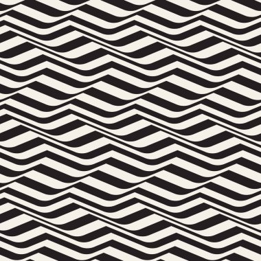 Vektör kusursuz desen. Soyut geometrik elementler tekrarlanıyor. Modaya uygun tek renkli arkaplan tasarımı.