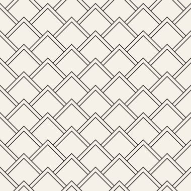 Vektör kusursuz desen. Soyut geometrik elementler tekrarlanıyor. Modaya uygun tek renkli arkaplan tasarımı.