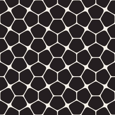 Vektör kusursuz desen. Soyut geometrik elementler tekrarlanıyor. Modaya uygun tek renkli arkaplan tasarımı.