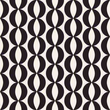 Vektör kusursuz desen. Soyut geometrik elementler tekrarlanıyor. Modaya uygun tek renkli arkaplan tasarımı.