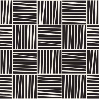 Vektör kusursuz desen. Soyut geometrik elementler tekrarlanıyor. Modaya uygun tek renkli arkaplan tasarımı.