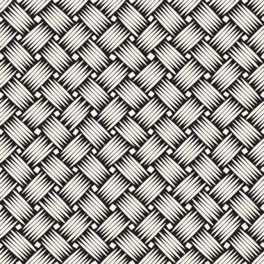 Vektör kusursuz desen. Soyut geometrik elementler tekrarlanıyor. Modaya uygun tek renkli arkaplan tasarımı.