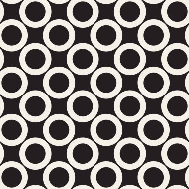 Vektör kusursuz desen. Soyut geometrik elementler tekrarlanıyor. Modaya uygun tek renkli arkaplan tasarımı.