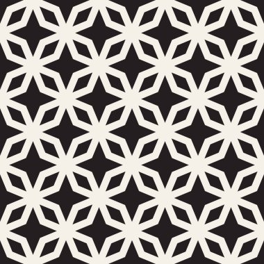 Vektör kusursuz desen. Soyut geometrik elementler tekrarlanıyor. Modaya uygun tek renkli arkaplan tasarımı.