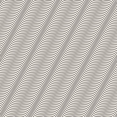 Vektör kusursuz desen. Soyut geometrik elementler tekrarlanıyor. Modaya uygun tek renkli arkaplan tasarımı.