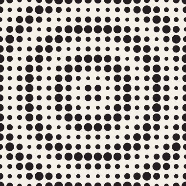 Vektör kusursuz desen. Soyut geometrik elementler tekrarlanıyor. Modaya uygun tek renkli arkaplan tasarımı.