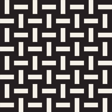 Vektör kusursuz desen. Soyut geometrik elementler tekrarlanıyor. Modaya uygun tek renkli arkaplan tasarımı.