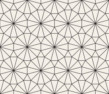 Vektör kusursuz desen. Geometrik elementler tekrarlanıyor. Modaya uygun tek renkli soyut arkaplan tasarımı.