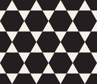 Vektör kusursuz desen. Geometrik elementler tekrarlanıyor. Modaya uygun tek renkli soyut arkaplan tasarımı.