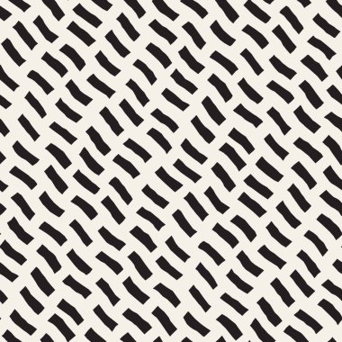 Vektör kusursuz desen. Geometrik soyut elementler tekrarlanıyor. Modaya uygun tek renkli arkaplan tasarımı.