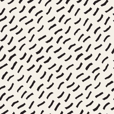 Vektör kusursuz desen. Geometrik soyut elementler tekrarlanıyor. Modaya uygun tek renkli arkaplan tasarımı.