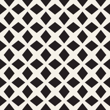 Vektör kusursuz desen. Geometrik soyut elementler tekrarlanıyor. Modaya uygun tek renkli arkaplan tasarımı.