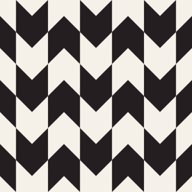 Vektör kusursuz desen. Geometrik soyut elementler tekrarlanıyor. Modaya uygun tek renkli arkaplan tasarımı.