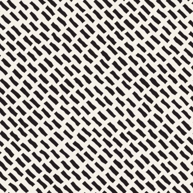 Vektör kusursuz desen. Geometrik soyut elementler tekrarlanıyor. Modaya uygun tek renkli arkaplan tasarımı.