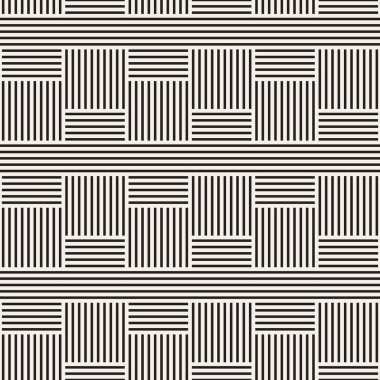 Vektör kusursuz desen. Geometrik soyut elementler tekrarlanıyor. Modaya uygun tek renkli arkaplan tasarımı.