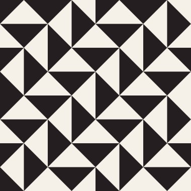 Vektör kusursuz desen. Geometrik soyut elementler tekrarlanıyor. Modaya uygun tek renkli arkaplan tasarımı.