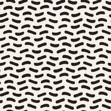 Vektör kusursuz desen. Geometrik soyut elementler tekrarlanıyor. Modaya uygun tek renkli arkaplan tasarımı.