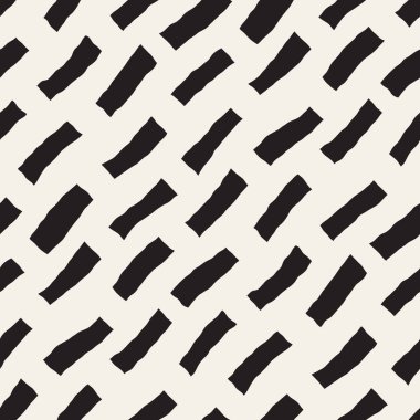 Vektör kusursuz desen. Geometrik soyut elementler tekrarlanıyor. Modaya uygun tek renkli arkaplan tasarımı.