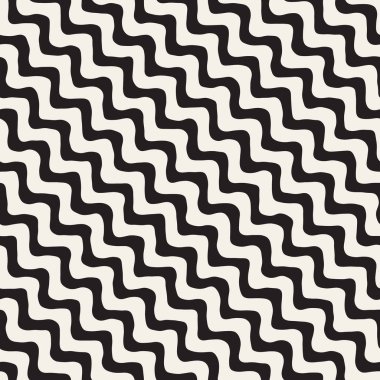 Vektör kusursuz desen. Geometrik soyut elementler tekrarlanıyor. Modaya uygun tek renkli arkaplan tasarımı.