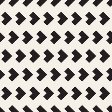 Vektör kusursuz desen. Geometrik soyut elementler tekrarlanıyor. Modaya uygun tek renkli arkaplan tasarımı.