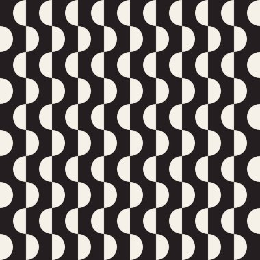 Vektör kusursuz desen. Geometrik soyut elementler tekrarlanıyor. Modaya uygun tek renkli arkaplan tasarımı.