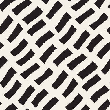 Vektör kusursuz desen. Geometrik soyut elementler tekrarlanıyor. Modaya uygun tek renkli arkaplan tasarımı.