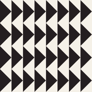 Vektör kusursuz desen. Geometrik soyut elementler tekrarlanıyor. Modaya uygun tek renkli arkaplan tasarımı.