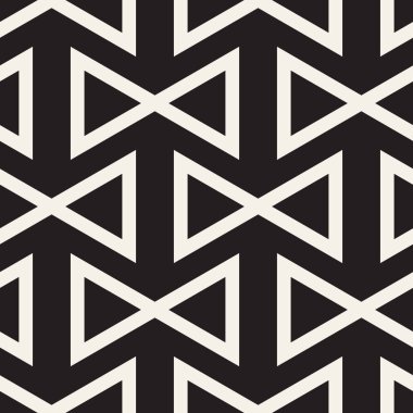 Vektör kusursuz desen. Geometrik soyut elementler tekrarlanıyor. Modaya uygun tek renkli arkaplan tasarımı.
