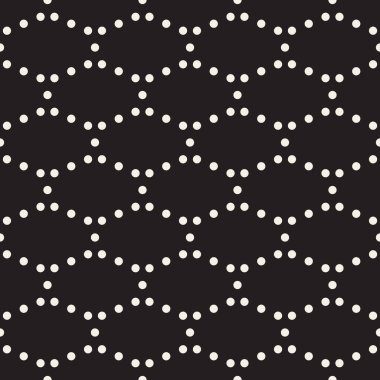 Vektör kusursuz desen. Geometrik soyut elementler tekrarlanıyor. Modaya uygun tek renkli arkaplan tasarımı.