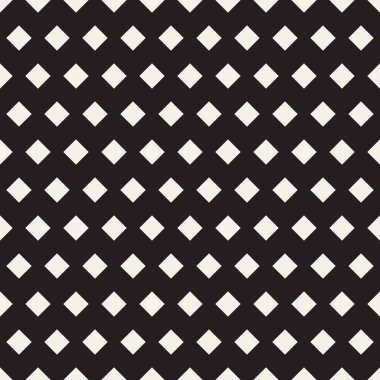 Vektör kusursuz desen. Geometrik soyut elementler tekrarlanıyor. Modaya uygun tek renkli arkaplan tasarımı.