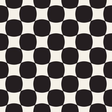 Vektör kusursuz desen. Geometrik soyut elementler tekrarlanıyor. Modaya uygun tek renkli arkaplan tasarımı.